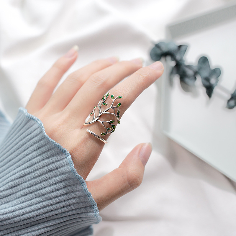Ethnic Fashion Wear - Buyee Anello grande femminile in argento