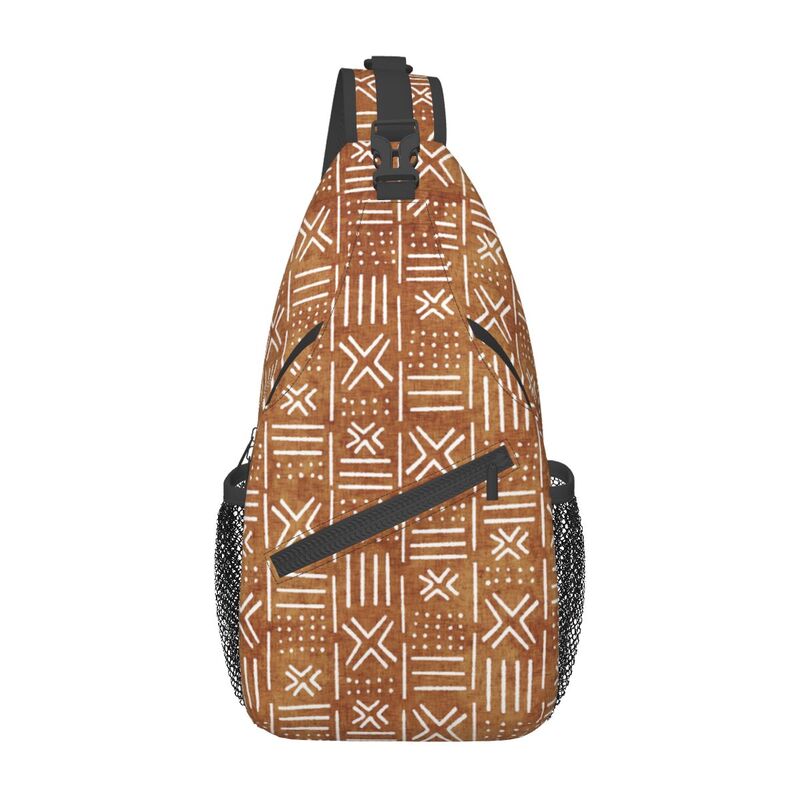 Ethnic Fashion For Men - Bogolan Mudcloth African Pattern Sling Bag