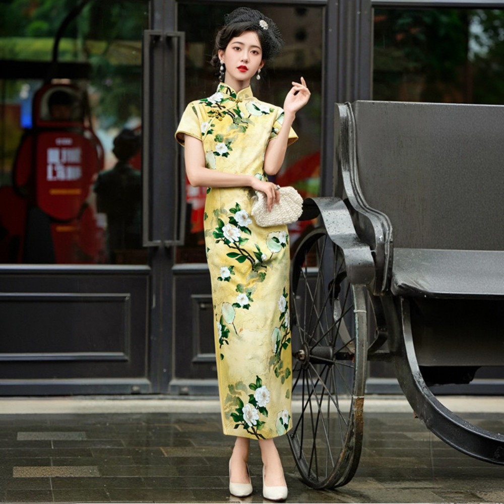 Ethnic Fashion Wear - Abito Qipao per Donna, Abbigliamento alla