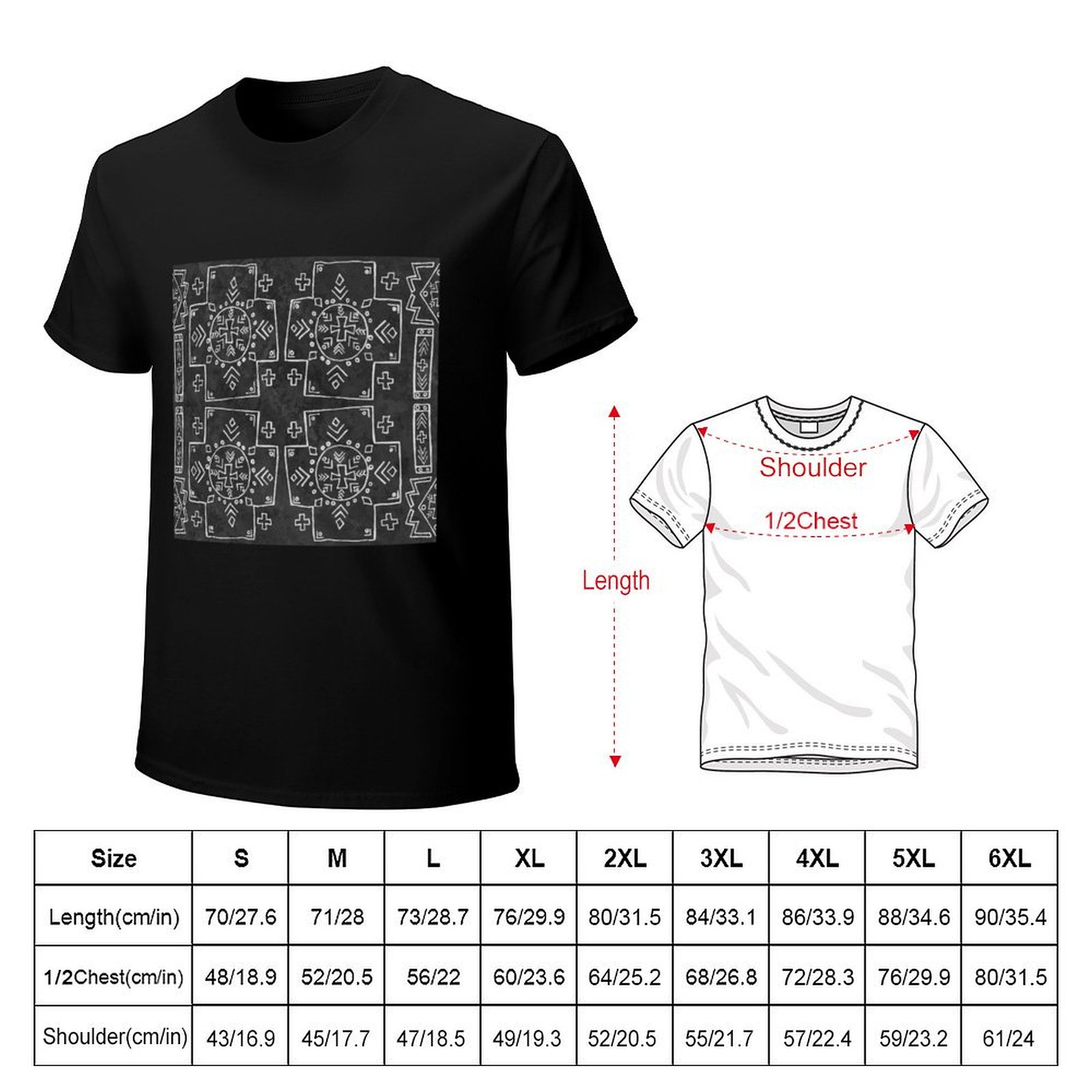 T-shirt nera da lavoro a manic - Mudcloth Print Top recensione e prezzo