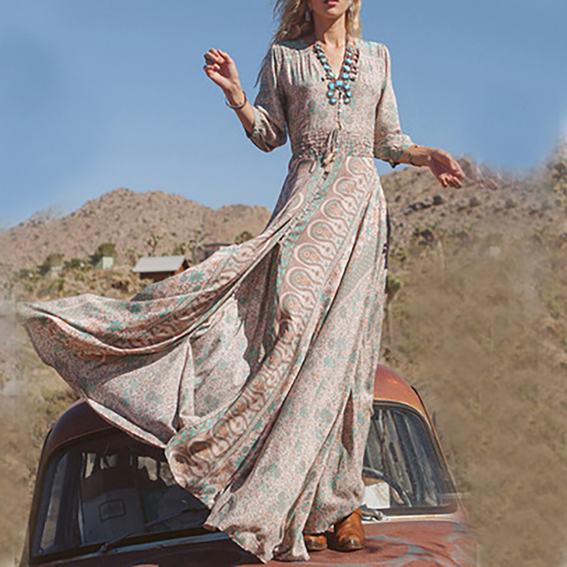 Abito bohemien elegante con or - Ethnic Fashion Wear recensione e prezzo