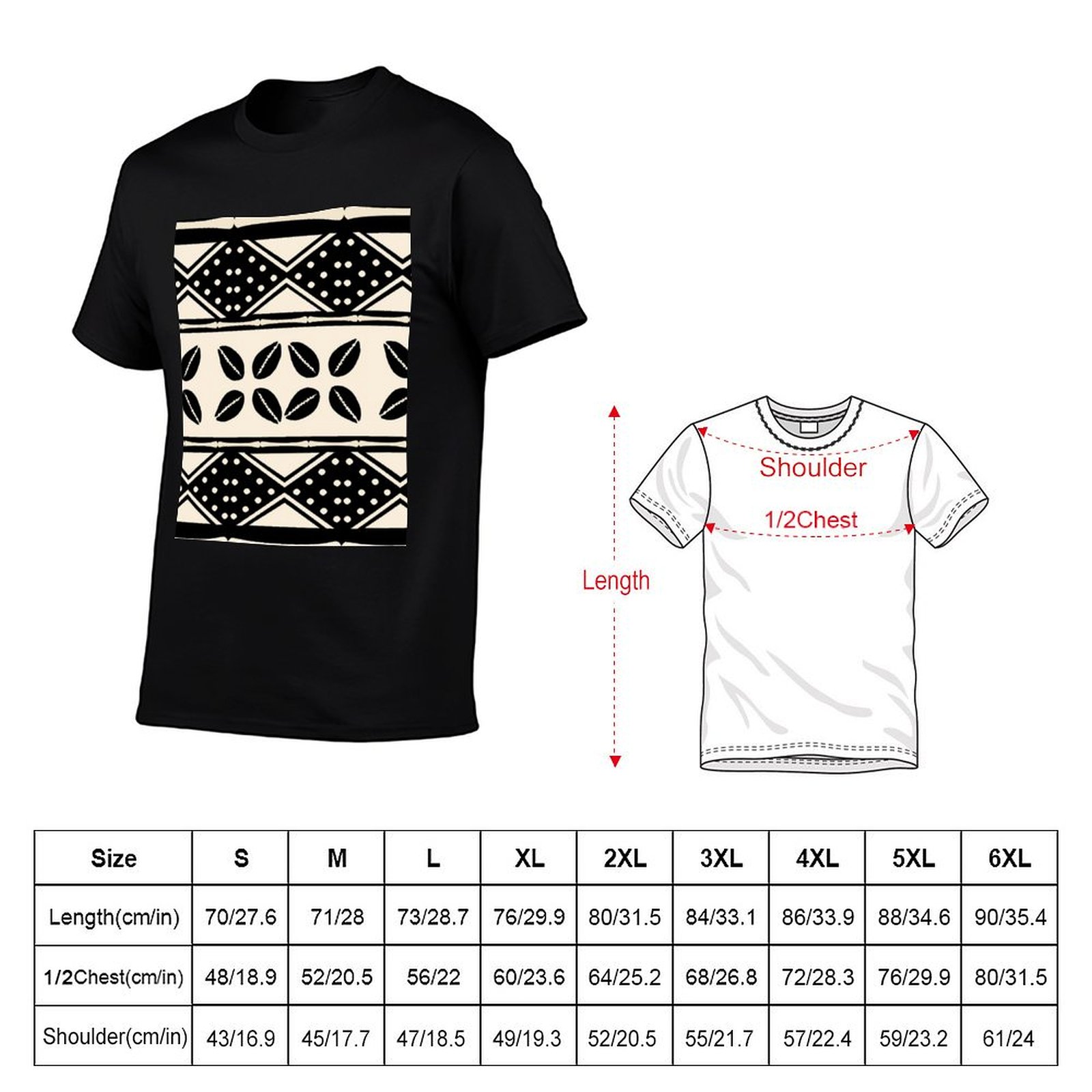 T-shirt con motivo astratto af - Mudcloth Print Top recensione e prezzo