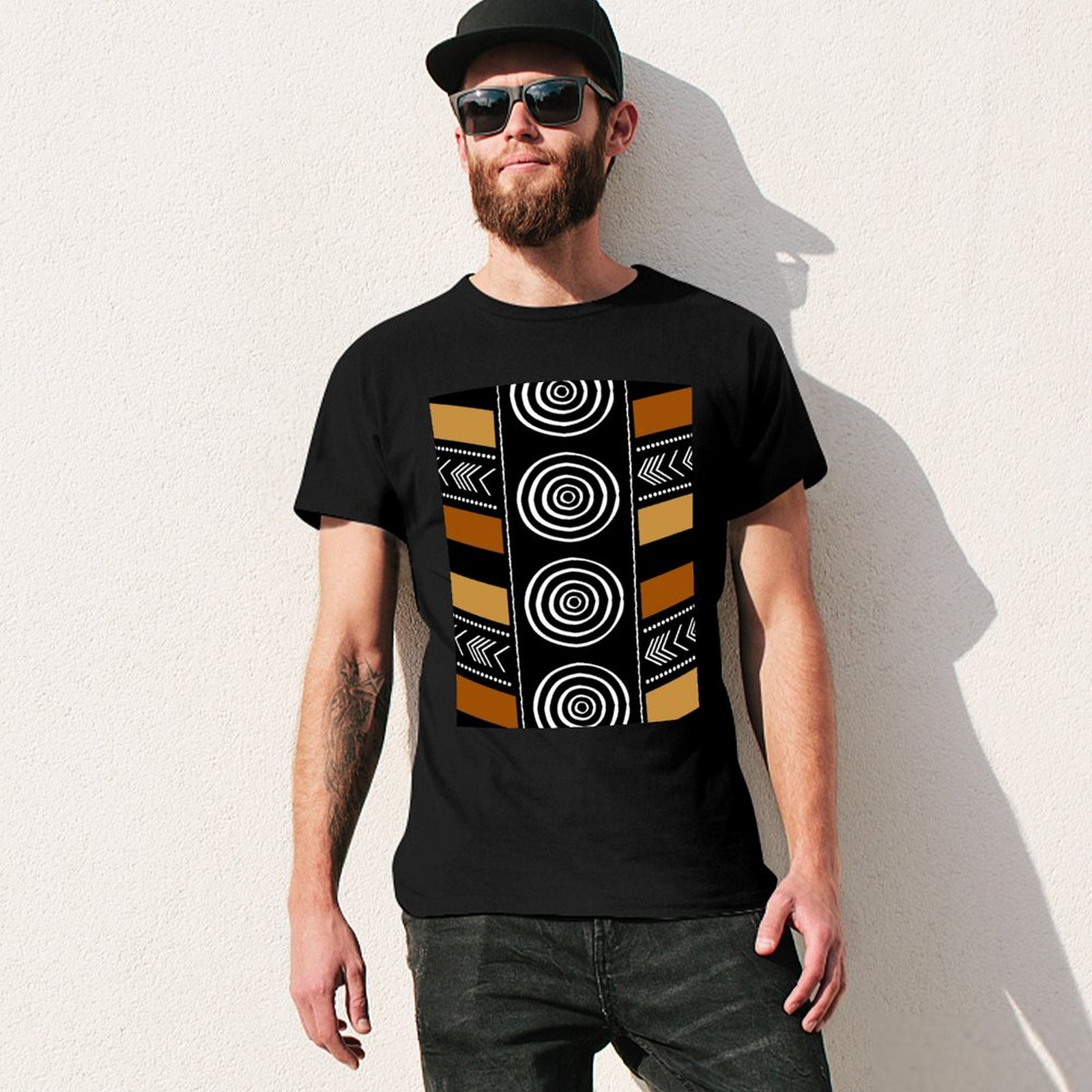 T-Shirt Artistica in Tessuto A - Mudcloth Print Top recensione e prezzo