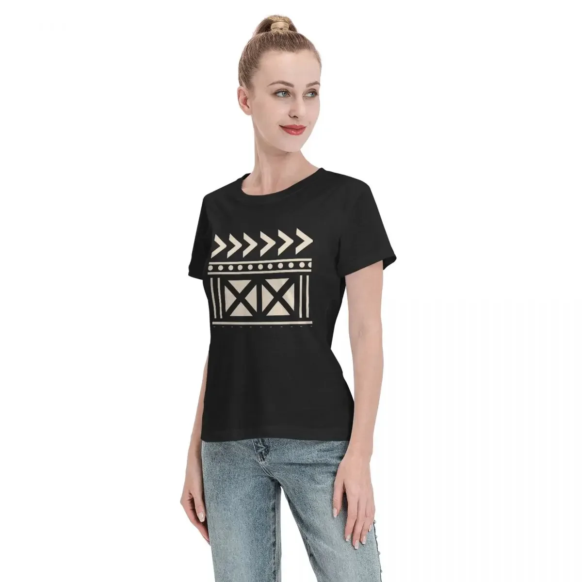 T-shirt da donna in cotone con - Mudcloth Print Top recensione e prezzo