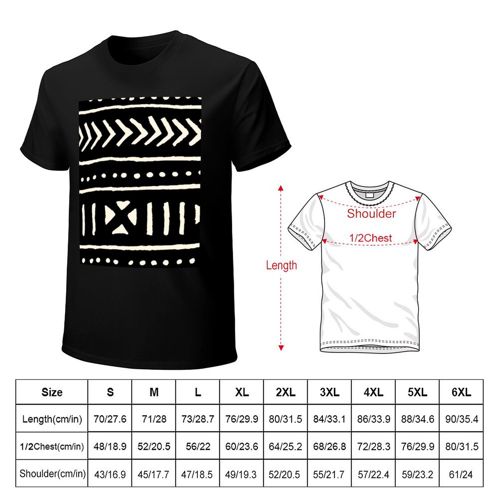 T-shirt in tessuto africano ne - Mudcloth Print Top recensione e prezzo