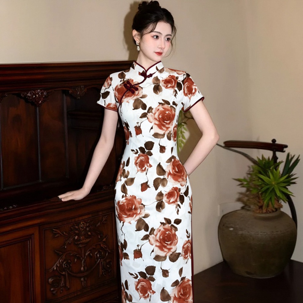 Abito Qipao per Donna, Abbigli - Ethnic Fashion Wear recensione e prezzo