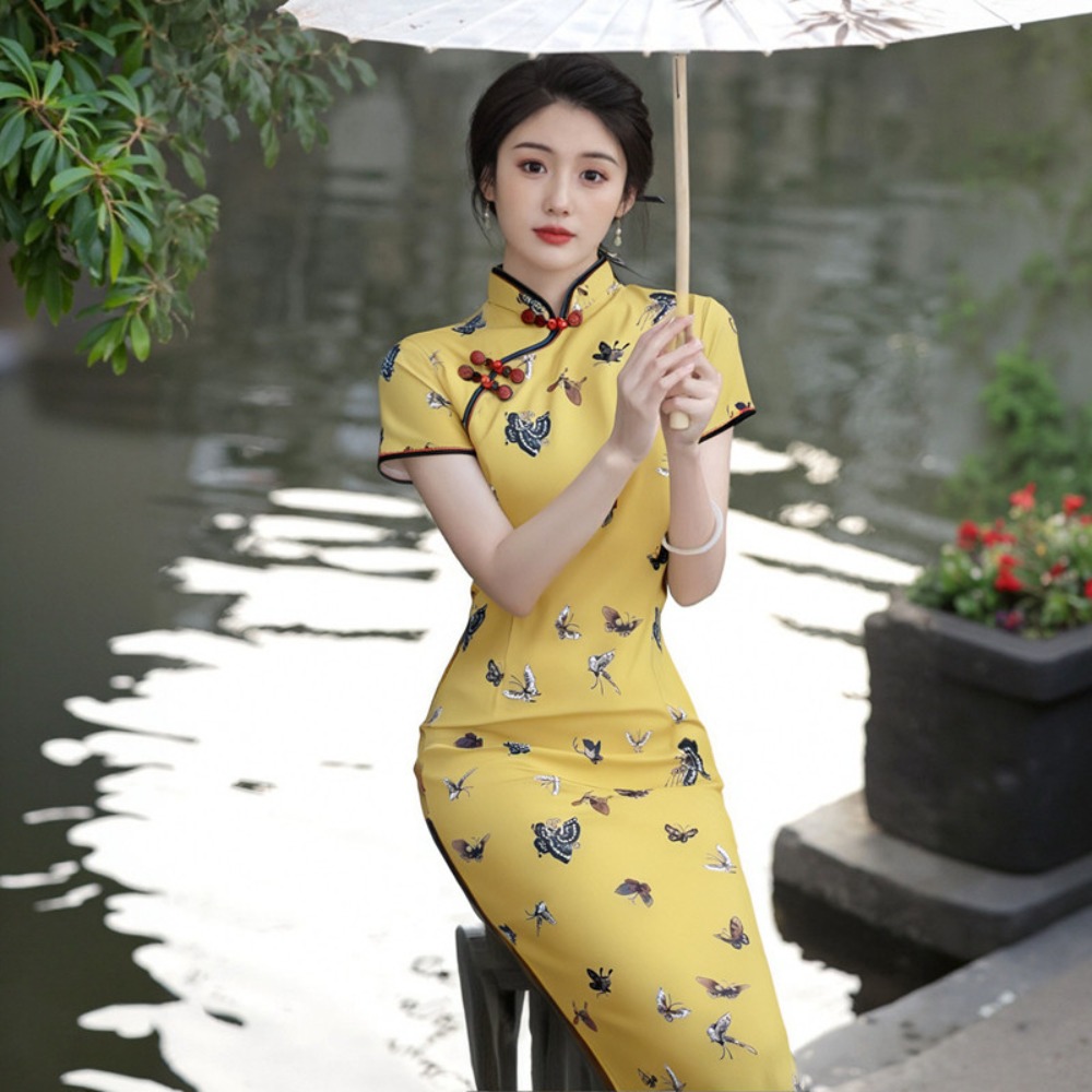 Abito Qipao per Donna, Abbigli - Ethnic Fashion Wear recensione e prezzo