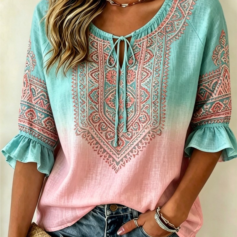 Camicetta da donna con stampa  - Ethnic Fashion Wear recensione e prezzo